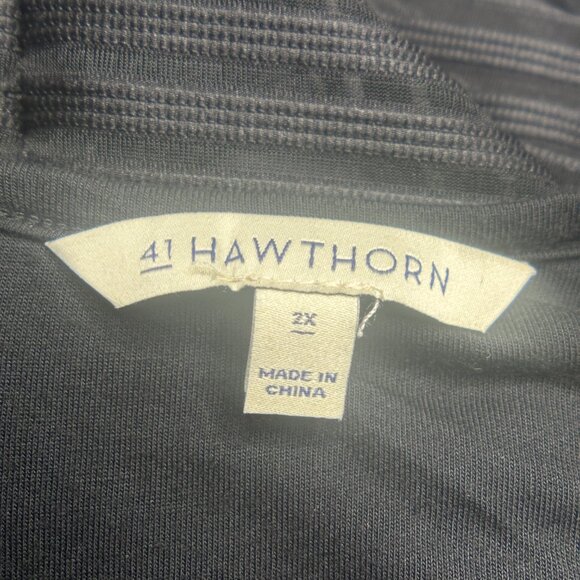 EUC 41 Hawthorn Black Midi Dress Size 2X - Picture 8 of 12